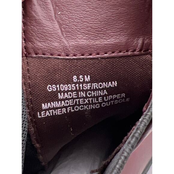 Mia Ronan Womens Burgundy Red Pull On Ankle Chelsea Boots Size 8.5 M GS10935115F - Picture 9 of 12